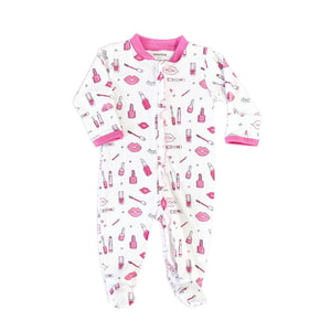 Glamour Makeup Zipper Footie