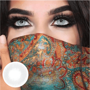 Fantasy Snow Flake Prescription Colored Contact Lenses