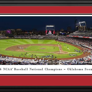 2026 College World Series Champions Panoramic Picture - Oklahoma Sooners Fan Cave Decor