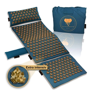 Akupressurmatte intensiv MANDALA PRO 5er Set - blau