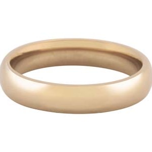 18ct Hazelnut Gold Court Wedding Ring 4.0mm, Size Z, 6.5g Medium Weight, Hallmarked, Wall Thickness 1.72mm, 100% Recycled Gold