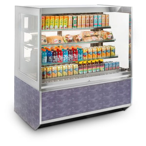 Federal Industries ITRSS6026-B18 Italian Series Refrigerated 60" Self Service Open Air Case w/ Two Shelves 208-240V