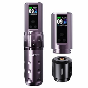 Dragonhawk Wireless Tattoo Pen Machine 2.4-4.2MM Strokes Length | Mast Fold 2 Pro (2 Batteries ver.)