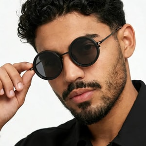 Aeris Round Magnetic Clip-on Eyeglasses