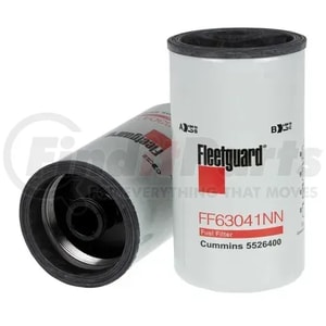 FLEETGUARD FF63041NN Fuel Filter, Spin-On, NanoNet
