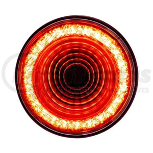 United Pacific 36654 24 LED 4" Round Mirage Light (Stop, Turn & Tail), Red LED/Clear Lens