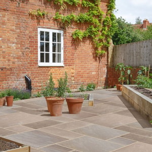 Autumn Brown Sandstone Paving Slabs