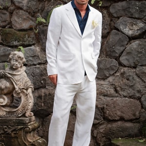 Custom Linen Amalfi Suit