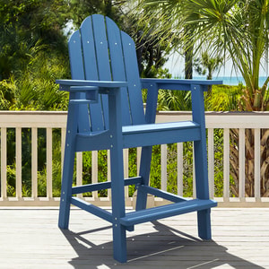 Linda Tall Adirondack Chair with Cup Holder