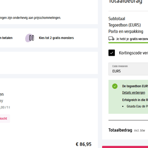 Voorbeeld van de promoreactieafbeelding