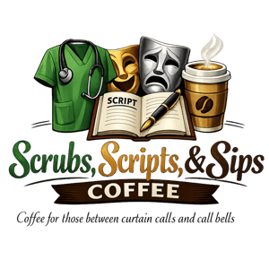 Scrubs, Scripts, & Sips Coffee