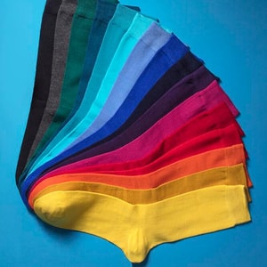 Mens Bamboo Colour Burst Socks with Smooth Toe Seams