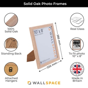 10 x 8 Solid Oak Photo Frames
