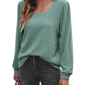 NATURAL PRINT SCARF BLOUSE