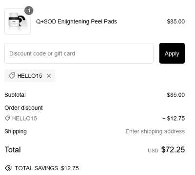 Proof of working PRIORI Skincare promo codes and where to put or use PRIORI Skincare coupon, added on 2024-10-15 00:00:00.