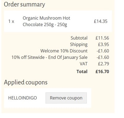 Proof of working Indigo Herbs coupon codes and where to put or use Indigo Herbs coupon, added on 2025-01-30 00:00:00.