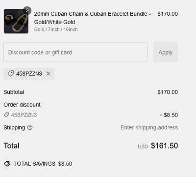 Proof of working IceClique Jewelry coupon codes and where to put or use IceClique Jewelry coupon, added on 2025-01-28 00:00:00.