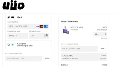 Proof of working Uud Fragrances voucher codes and where to put or use Uud Fragrances coupon, added on 2025-02-20 00:00:00.