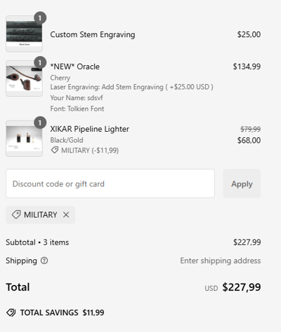 Proof of working MacQueen Pipes coupon codes and where to put or use MacQueen Pipes coupon, added on 2024-11-24 00:00:00.