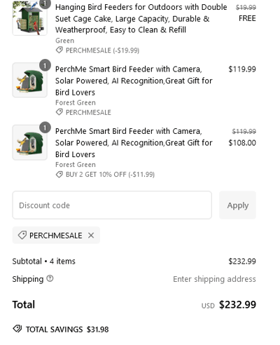 Proof of working PerchMe promo codes and where to put or use PerchMe coupon, added on 2024-11-01 00:00:00.
