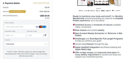 Proof of working Pilates Project promo codes and where to put or use Pilates Project coupon, added on 2025-02-04 00:00:00.