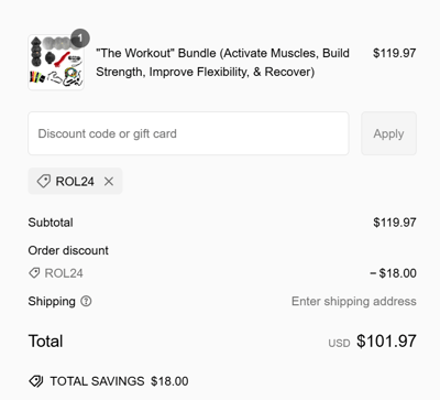 Proof of working Rollga Foam Rollers promo codes and where to put or use Rollga Foam Rollers coupon, added on 2025-02-15 00:00:00.