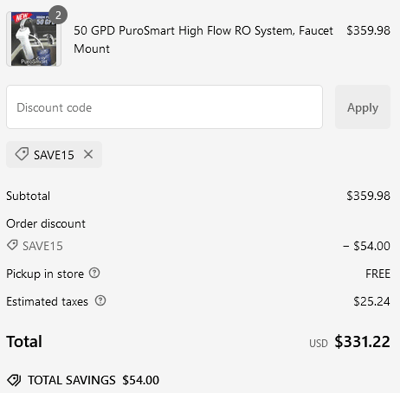 Proof of working WaterAnywhere coupon codes and where to put or use WaterAnywhere coupon, added on 2024-09-07 00:00:00.