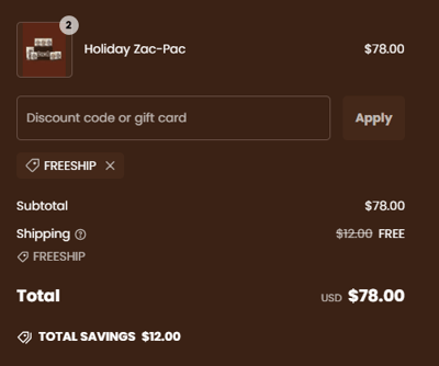 Proof of working Zac's Sweet Shop promo codes and where to put or use Zac's Sweet Shop coupon, added on 2025-01-02 00:00:00.