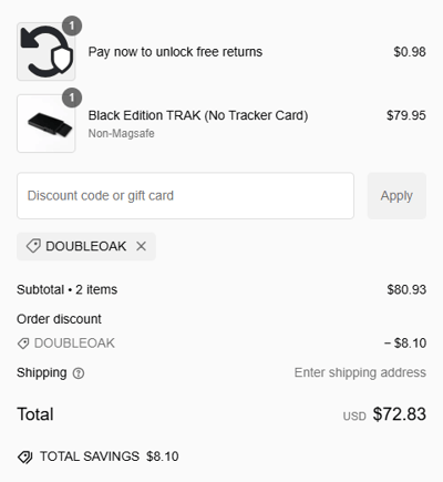 Proof of working Double Oak Essentials coupon codes and where to put or use Double Oak Essentials coupon, added on 2025-01-08 00:00:00.