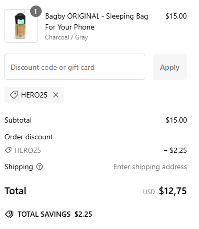 Proof of working Bagby coupon codes and where to put or use Bagby coupon, added on 2024-06-09 00:00:00.