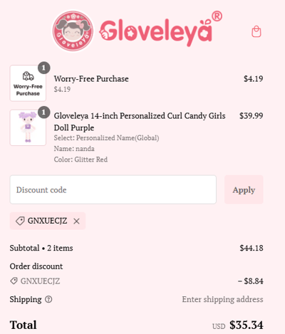 Proof of working Gloveleya promo codes and where to put or use Gloveleya coupon, added on 2025-01-23 00:00:00.
