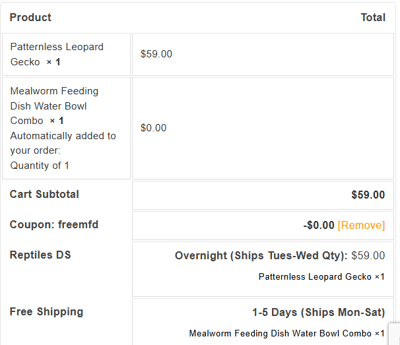 Proof of working XYZReptiles promo codes and where to put or use XYZReptiles coupon, added on 2025-01-25 00:00:00.