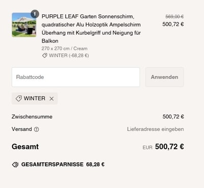Beweis f&uuml;r die Arbeit PURPLE LEAF rabattcodes und wo zu setzen oder zu verwenden PURPLE LEAF Gutschein, hinzugef&uuml;gt am 2025-02-05 00:00:00.