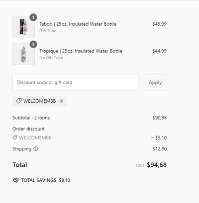 Proof of working My Bougie Bottle promo codes and where to put or use My Bougie Bottle coupon, added on 2025-02-18 00:00:00.