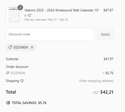 Proof of working Nekmit promo codes and where to put or use Nekmit coupon, added on 2025-01-01 00:00:00.