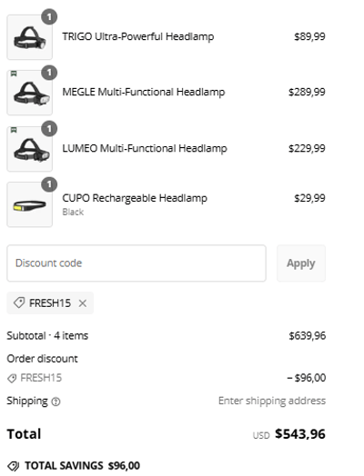 Proof of working SCOUTLITE voucher codes and where to put or use SCOUTLITE coupon, added on 2025-02-21 00:00:00.