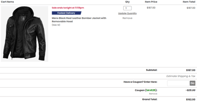 Proof of working FJackets discount codes and where to put or use FJackets coupon, added on 2025-01-06 00:00:00.