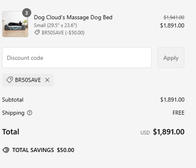 Proof of working Dog Cloud Bed coupon codes and where to put or use Dog Cloud Bed coupon, added on 2024-11-02 00:00:00.
