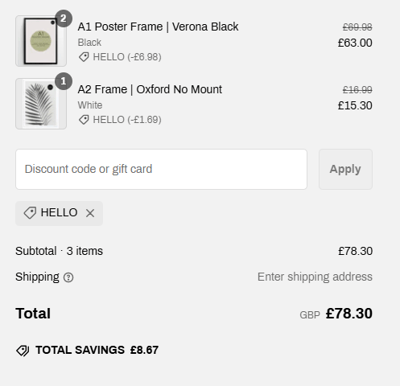 Proof of working Photo Frames & Art promo codes and where to put or use Photo Frames & Art coupon, added on 2025-02-21 00:00:00.