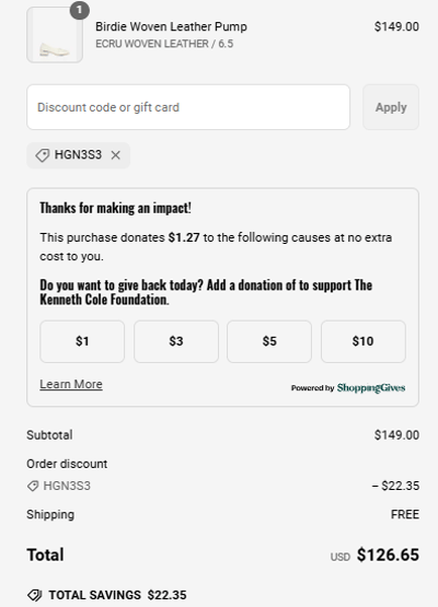 Proof of working Kenneth Cole coupon codes and where to put or use Kenneth Cole coupon, added on 2024-10-27 00:00:00.