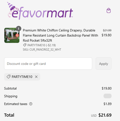 Proof of working eFavormart coupon codes and where to put or use eFavormart coupon, added on 2025-02-12 00:00:00.
