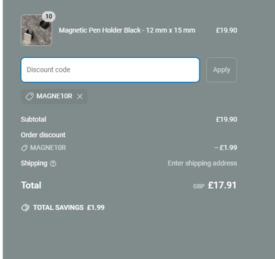 Proof of working Magnets Direct voucher codes and where to put or use Magnets Direct coupon, added on 2025-03-19 04:48:29.