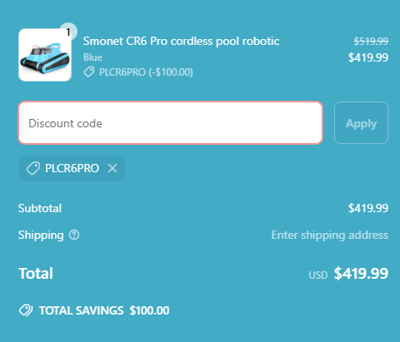 Proof of working Smonet Robot promotional codes and where to put or use Smonet Robot coupon, added on 2024-06-22 00:00:00.