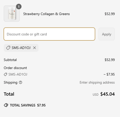 Proof of working Sana Life coupon codes and where to put or use Sana Life coupon, added on 2025-03-26 07:39:48.