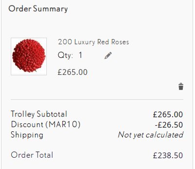 Proof of working Chelsea Florals voucher codes and where to put or use Chelsea Florals coupon, added on 2025-03-27 00:00:00.