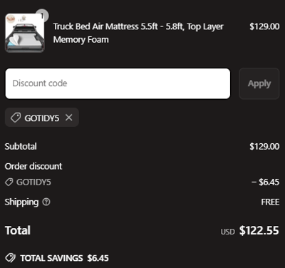 Proof of working GOTIDY promo codes and where to put or use GOTIDY coupon, added on 2025-03-28 00:00:00.