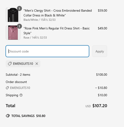 Proof of working Emensuits promo codes and where to put or use Emensuits coupon, added on 2025-03-19 00:00:00.
