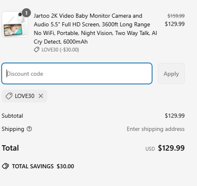 Proof of working Jartoo promo codes and where to put or use Jartoo coupon, added on 2025-03-25 00:00:00.
