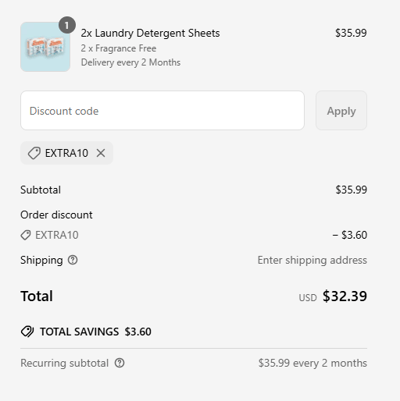 Proof of working FREDDIE Laundry Sheets coupon codes and where to put or use FREDDIE Laundry Sheets coupon, added on 2025-04-10 00:00:00.