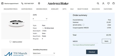 Proof of working Austen & Blake coupon codes and where to put or use Austen & Blake coupon, added on 2025-04-30 00:00:00.